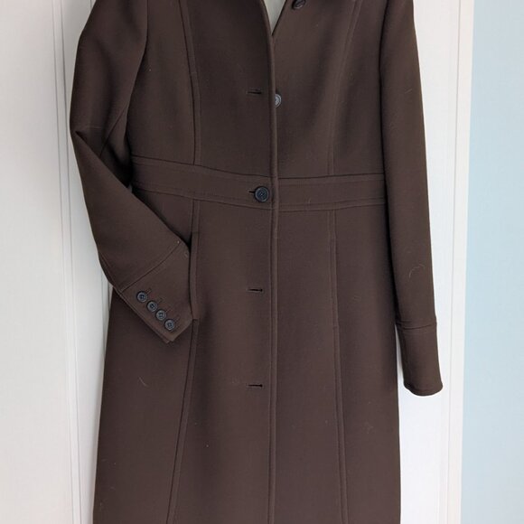 J.Crew wool classic lady day coat in Brown with Thinsulate Size 12T - Picture 2 of 4